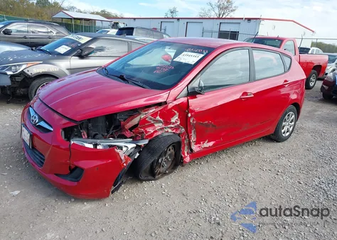 2012 Hyundai Accent Gs z USA, uszkodzony, nr VIN KMHCT5AE1CU008807